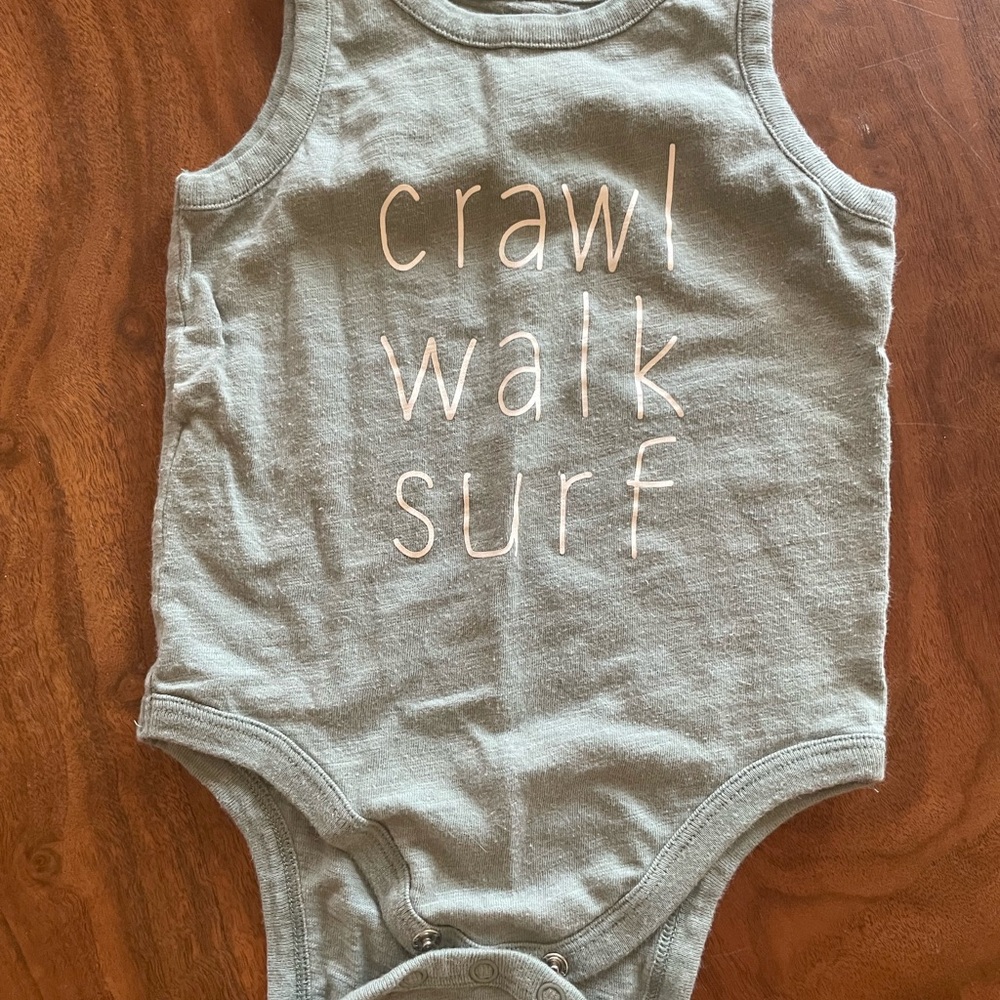 ADD ON$3 -Little Co Olive Bodysuit Surf